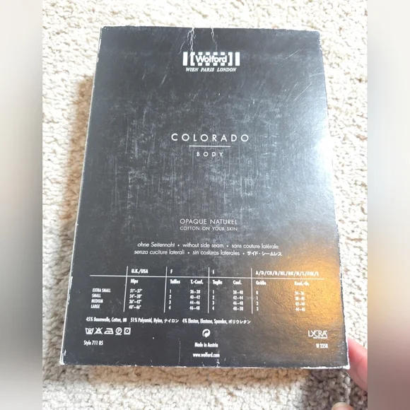 WOLFORD L49318 Colorado String-Body Turtleneck Black Bodysuit Size M - Picture 4 of 8